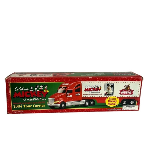 Disney Other - Coca Cola Truck w/ Mickey Mouse Disney Statue - Lights/Sounds 2004 Tour Carrier